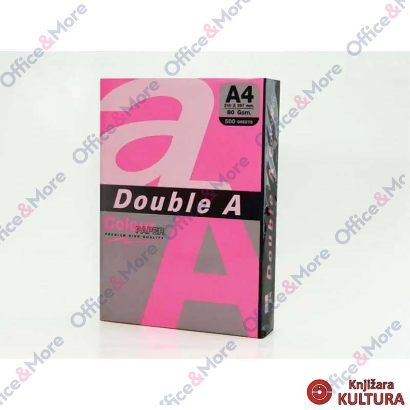 DOUBLE A FTK A4 80G 100L NEON ROZE (PINK) 
