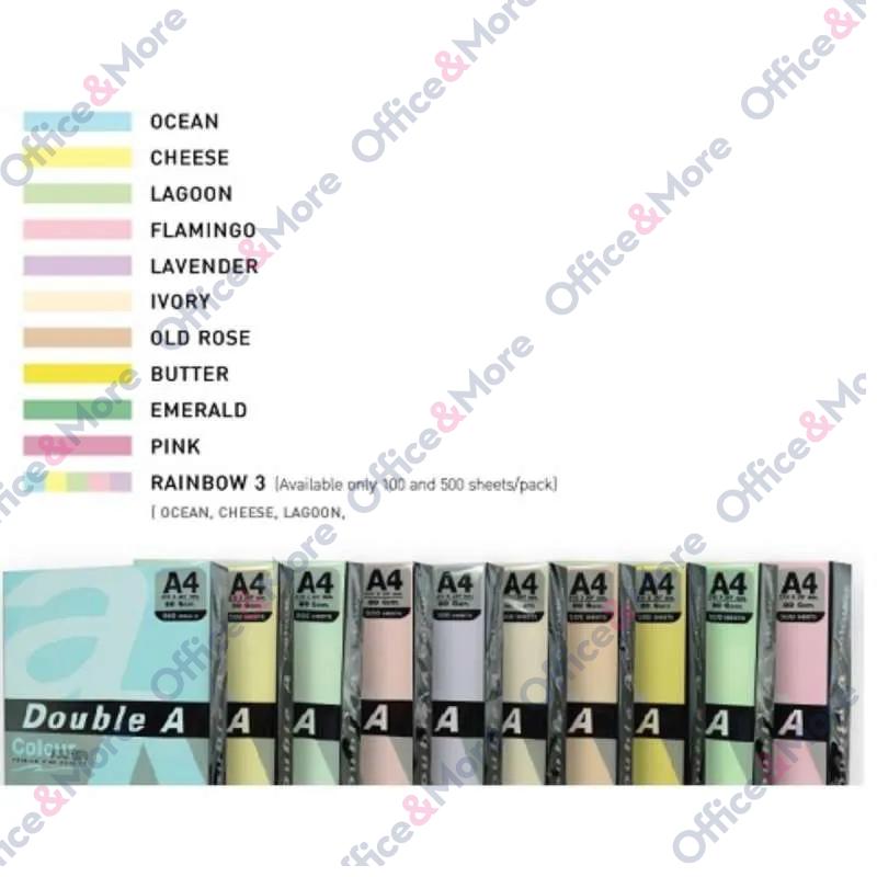 DOUBLE A FTK A4 80G 100L  PASTEL PLAVA (OCEAN) 