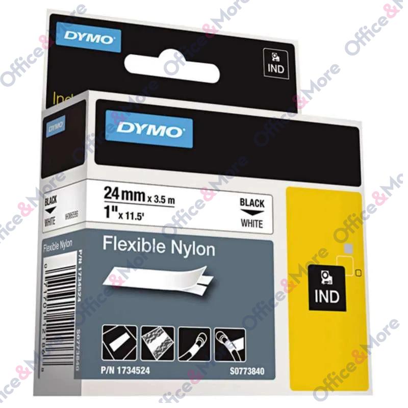 DYMO TRAKE 24mm x 3.5M CRNO NA BELO RHINO-Ind Flex 