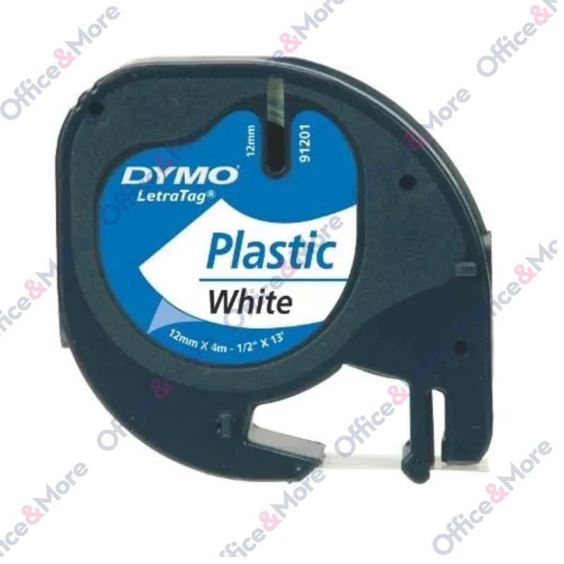 DYMO TRAKE 12mm x 4m CRNO NA BELO LetraTag 