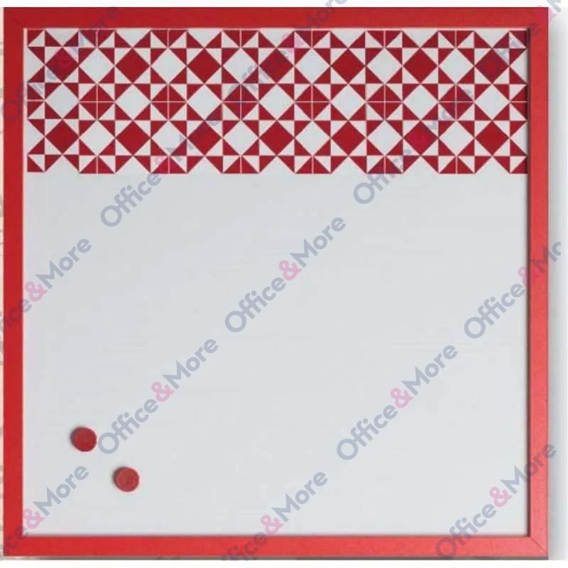 Bi-O MAGNETNA TABLA 45X45CM CRVENI RAM 058359 
