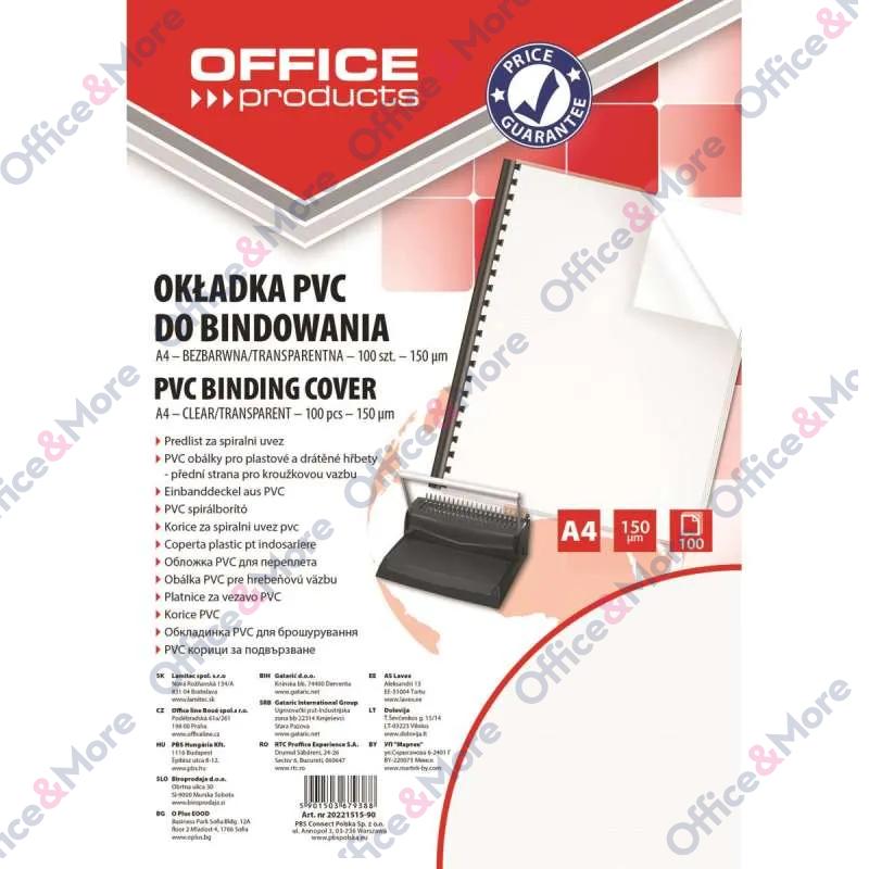 PVC KORICE 150mic PROZIRNE A4 PAK.100 - 20221515 