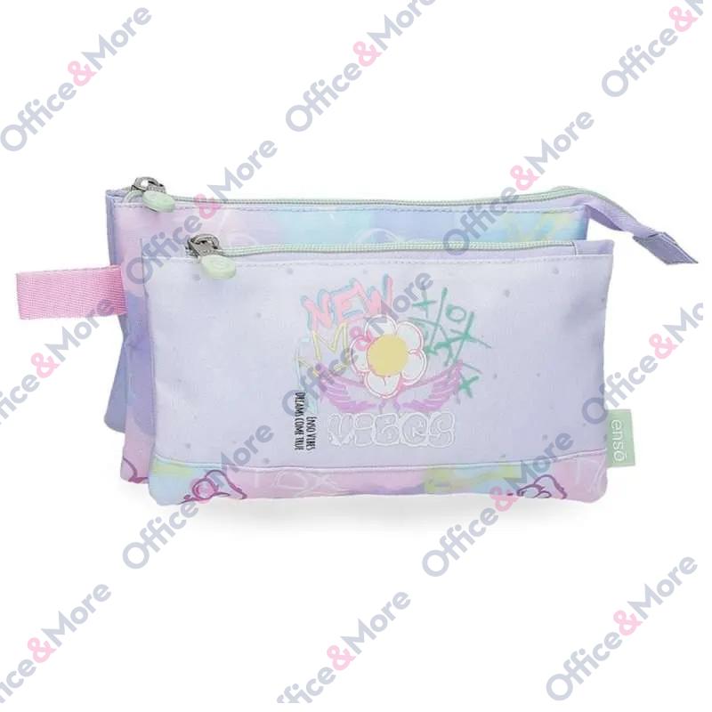 ENSO NEW VIBES prazna pernica sa 3 pregrade 