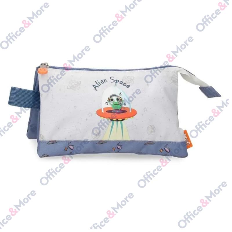 ENSO ALIEN SPACE prazna pernica sa 3 pregrade 