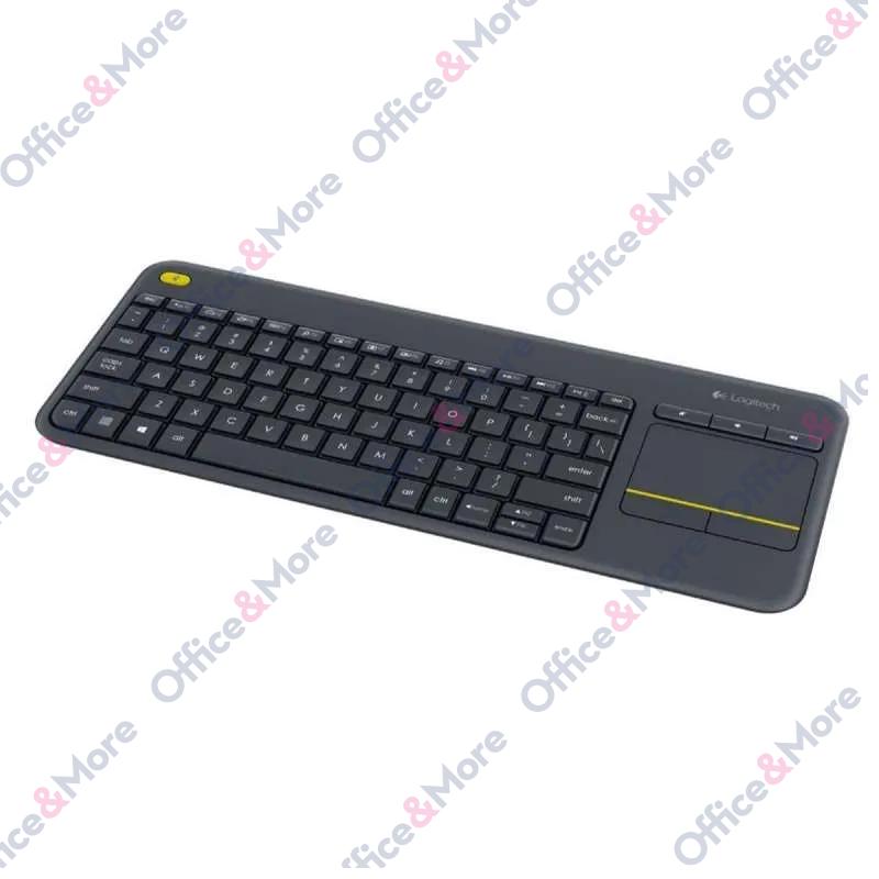 LOGITECH BEŽIČNA TASTATURA K400 PLUS CRNA 