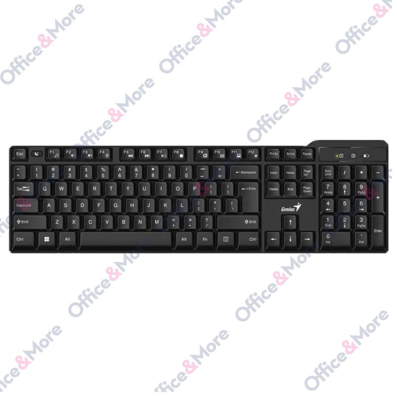 GENIUS KB-7100X Wireless USB US crna tastatur 