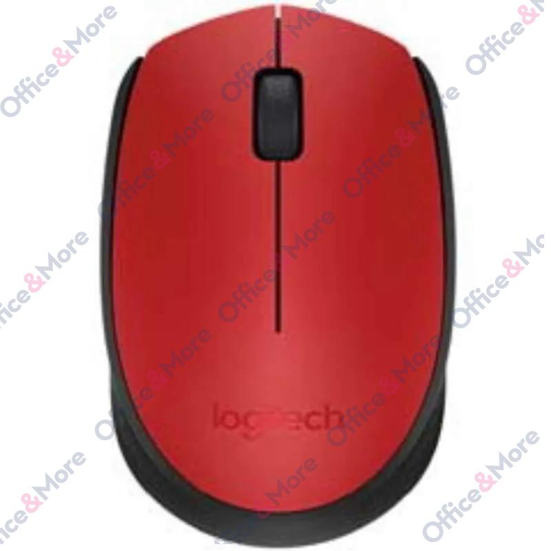 LOGITECH MIŠ BEŽIČNI OPT. M171 RED 