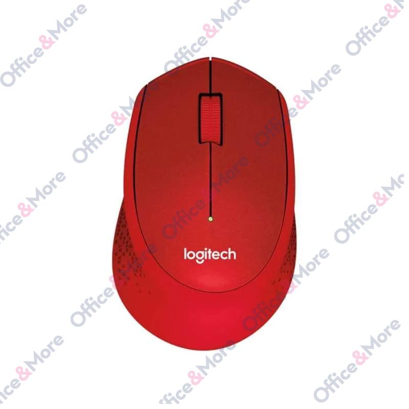 LOGITECH MIŠ BEŽIČNI OPT. M330 SILENT RED 