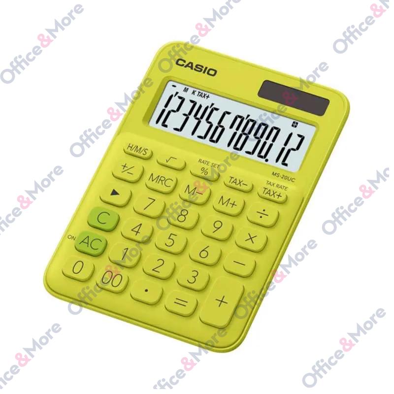 CASIO KALKULATOR MS-20UC-YG ŽUTI 