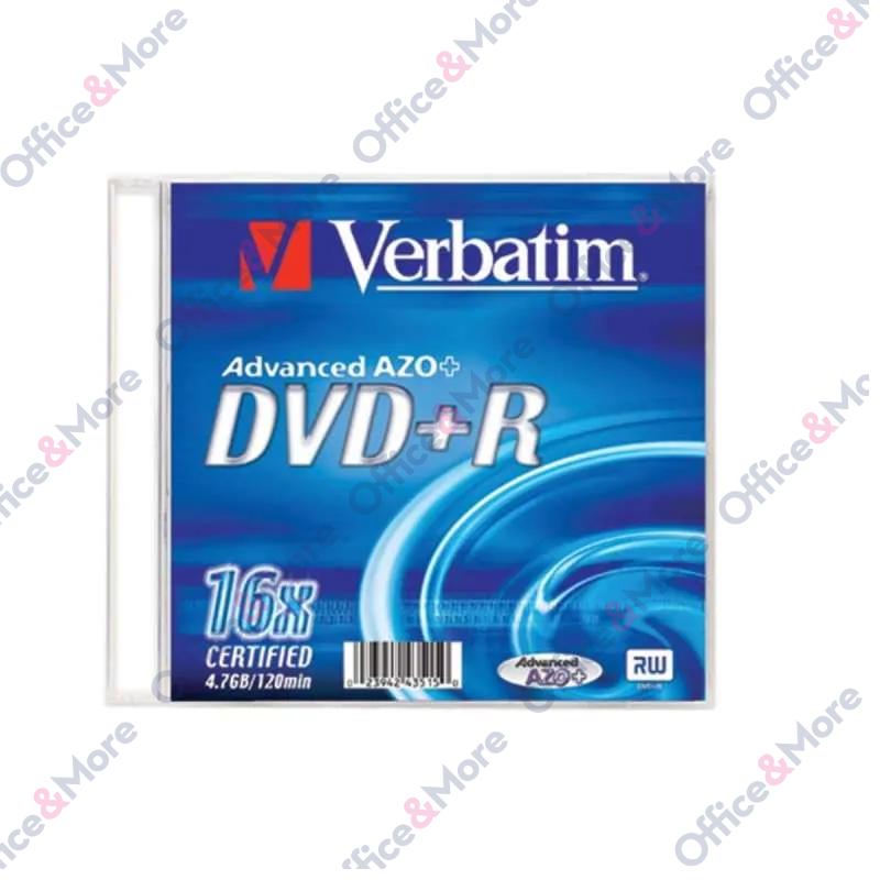 VERBATIM DVD+R SLIM 4,7GB 16X 