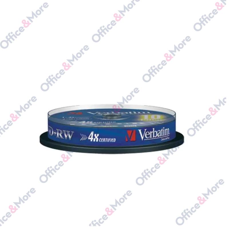 VERBATIM DVD+RW 10/1 SPINDLE 4X 