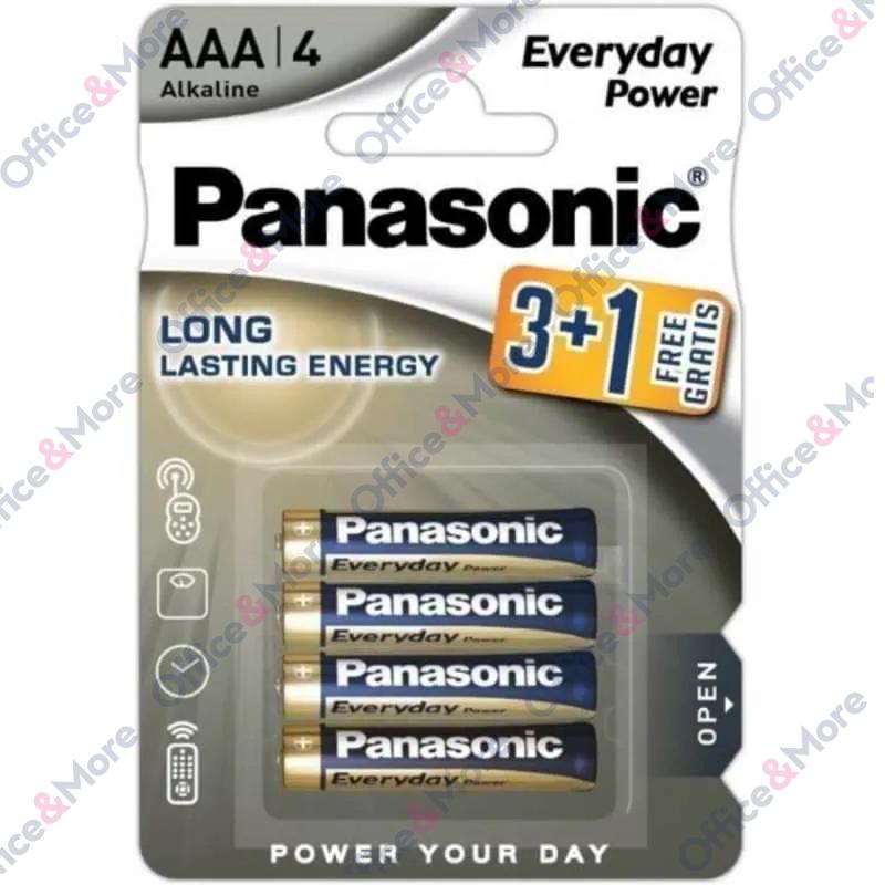 PANASONIC BATERIJA ALK.LR03-AAA-1,5V,pak.3+1 