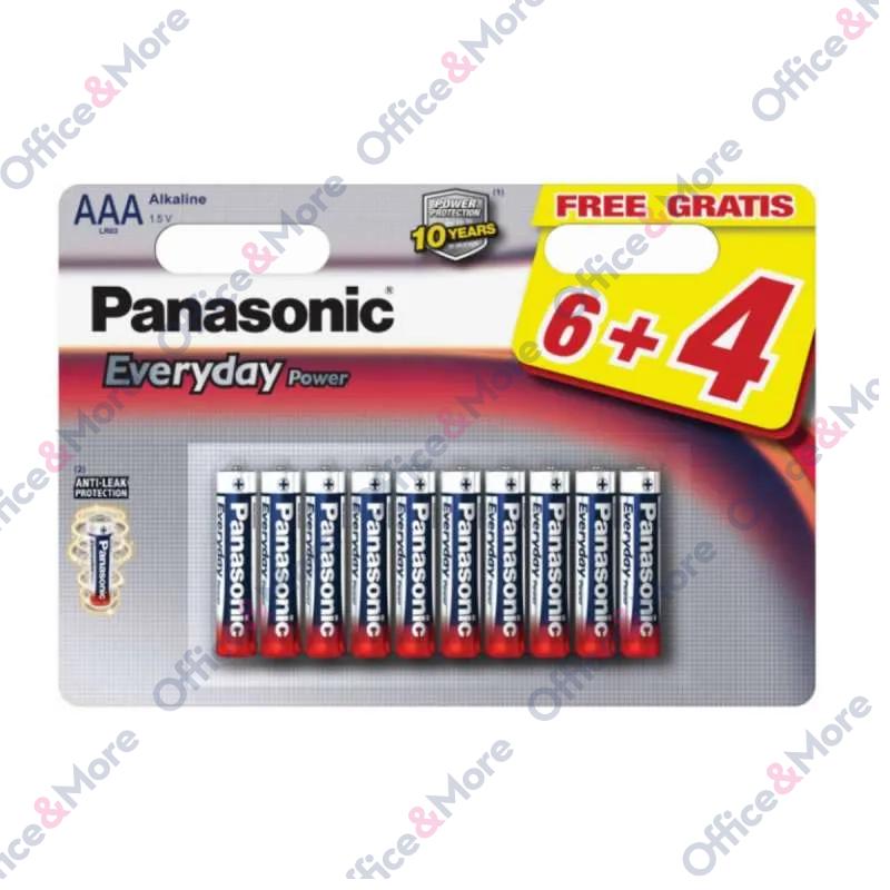 PANASONIC BATERIJA ALK.LR03-AAA-1,5V,pak.6+4 