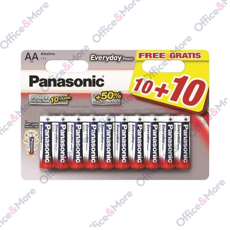 PANASONIC BATERIJA ALK.LR6-AA-1,5V,pak.10+10 