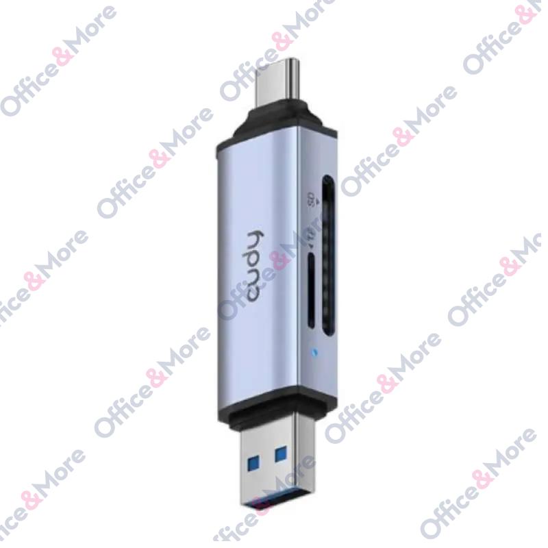 Cudy UH200čitač kartica sa USB-A i USB-C konektori 