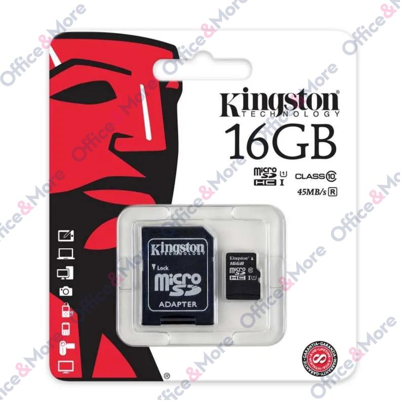 KINGSTON MICRO SD 16GB MEM.KARTICA+ADAPTER (10) 