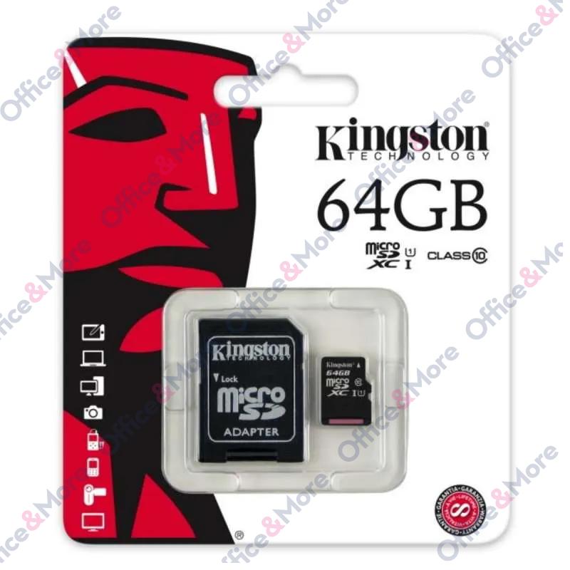 KINGSTON MICRO SD 64GB MEM.KARTICA+ADAPTER (10) 