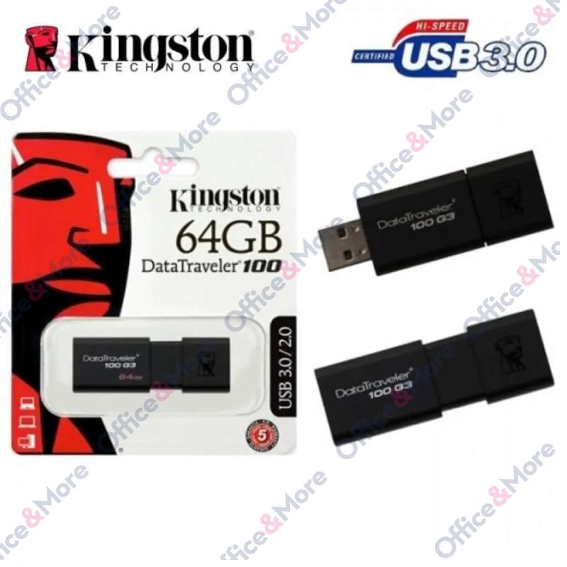KINGSTON USB FLASH MEM. 64GB DT100G3 