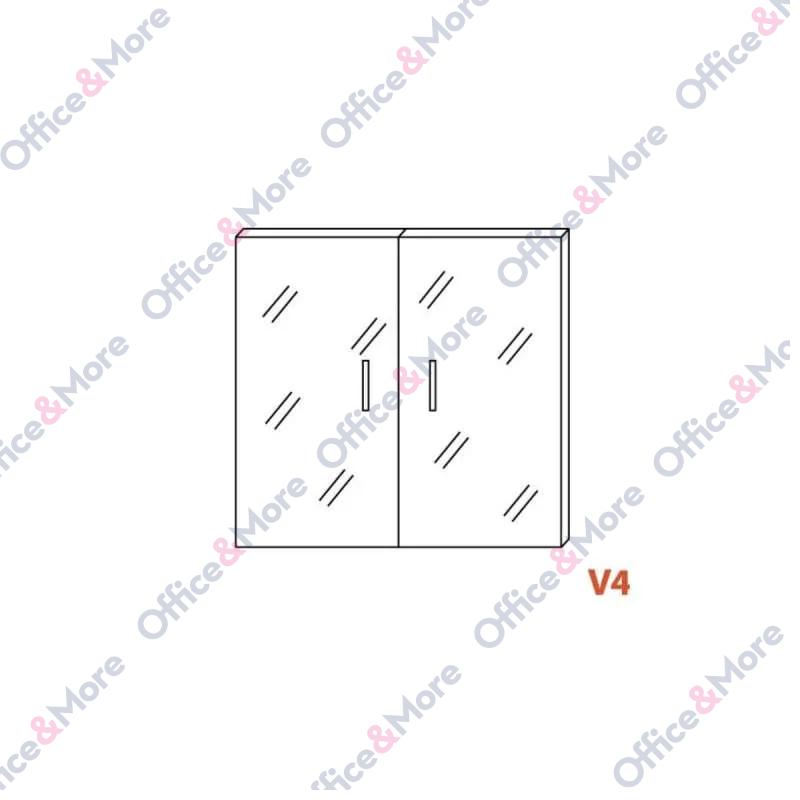 OMF VRATA V4 ZA H85 STAKLENA 2kom. 37,7/76,4 DAFNE 