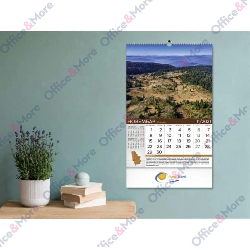KALENDAR 70.014 ZIDNI PRIRODNO BLAGO SRBIJE 