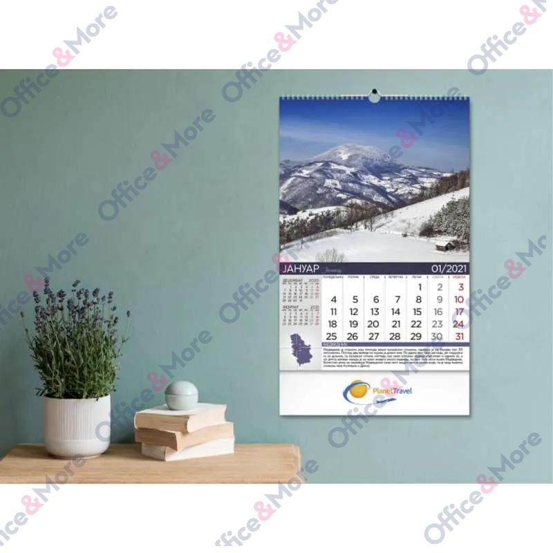 KALENDAR 70.014 ZIDNI PRIRODNO BLAGO SRBIJE 