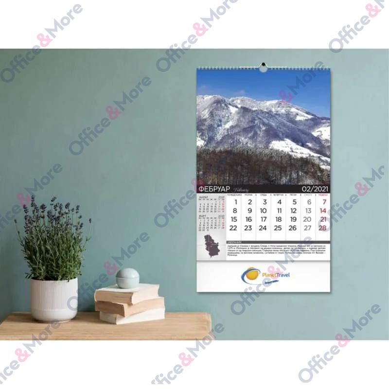 KALENDAR 70.014 ZIDNI PRIRODNO BLAGO SRBIJE 