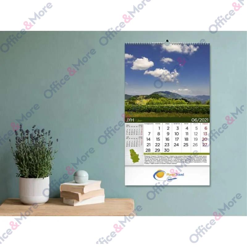 KALENDAR 70.014 ZIDNI PRIRODNO BLAGO SRBIJE 