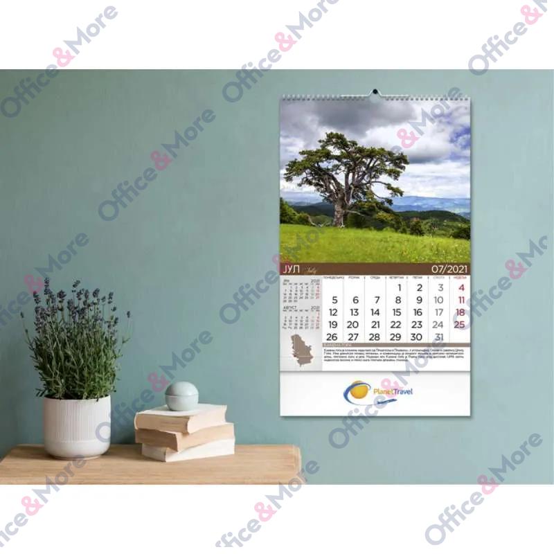 KALENDAR 70.014 ZIDNI PRIRODNO BLAGO SRBIJE 